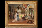 Antoine Vierling (1842-1917) - In the Painters House, Antiek en Kunst
