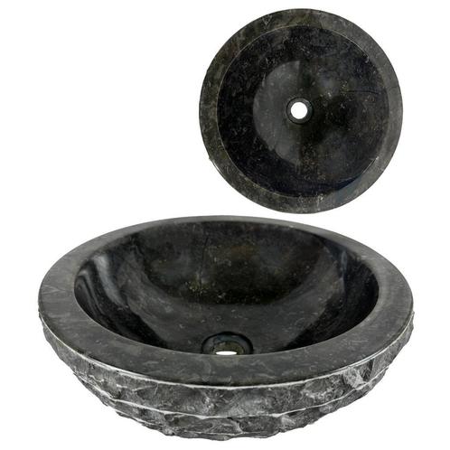 Wasbak | Wastafel | Marmer | 40x40x15 | Natuursteen | Zwart, Doe-het-zelf en Verbouw, Sanitair, Wastafel, Nieuw, Steen, Verzenden