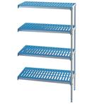 Hoekrek In Geanodiseerd Aluminium 4 Niveaus modular Rack, Nieuw