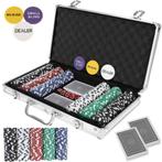 Malatec Poker Set met 300 Chips - Compleet en Veilig in A..., Ophalen of Verzenden, Nieuw