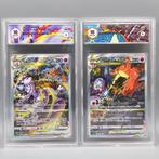 Pokémon - 2 Graded card - SAR Mewtwo & Charizard Vstar, Nieuw