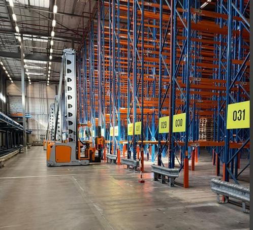 Palletstelling GEBRUIKT Nedcon 3-12 meter hoog GROTE PARTIJ, Zakelijke goederen, Kantoor en Winkelinrichting | Magazijn, Stelling en Opslag