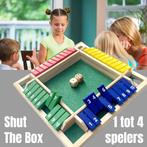 Shut the box - Kleurige Dobbelspel - 1 - 4 spelers, Hobby en Vrije tijd, Gezelschapsspellen | Overige, Verzenden, Nieuw