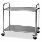 HCB Serveerwagen - 2 lagen - 95 cm - RVS, Verzenden, Nieuw in verpakking, Overige typen
