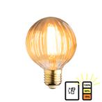 LED lamp geribbeld glas E27 | 3-staps dimbaar | 4 watt | 200, Nieuw, E27 (groot), Overige typen, Verzenden