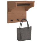 vidaXL Wandkapstok SANDNES 43x30x42 cm massief grenenhout, Huis en Inrichting, Woonaccessoires | Kapstokken, Verzenden, Nieuw