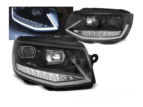 LED Tube koplampen BlackChrome dynamisch knipperlicht, Auto-onderdelen, Verlichting, Nieuw, Volkswagen, Verzenden