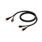 Tulp kabel | Procab | 10 meter (Stereo, 100% koper, Verguld), Verzenden, Nieuw