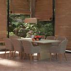 vidaXL 9-delige Tuinset poly rattan bruin, Nieuw, 8 zitplaatsen, Tuinset, Verzenden