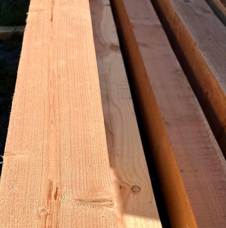Douglas balken : 10x10, 12x12, 15x15, 20x20, Doe-het-zelf en Verbouw, Hout en Planken, Nieuw, Ophalen