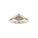 Audrey ring 14 krt wit goud - Violet, Sieraden, Tassen en Uiterlijk, Ringen, Ophalen of Verzenden, Nieuw