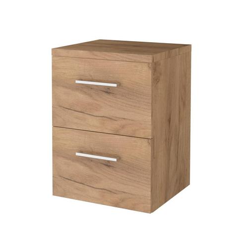 Badmeubelset BWS Salt 50x46cm Met Grepen 2 Lades Met, Doe-het-zelf en Verbouw, Sanitair, Bad, Nieuw, Chroom, Ophalen of Verzenden