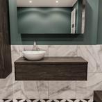 Badkamermeubel BWS Madrid Dark Brown 120 cm met Topblad en, Doe-het-zelf en Verbouw, Sanitair, Ophalen of Verzenden, Nieuw, Bad