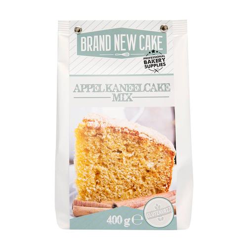 BrandNewCake Appel/Kaneelcake-mix 400g. Glutenvrij, Hobby en Vrije tijd, Taarten en Cupcakes maken, Nieuw, Verzenden