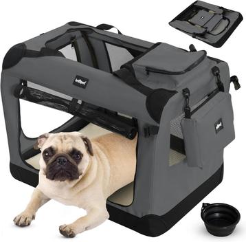 Leopet® Hondenbench - Opvouwbaar, Grote/Kleine Honden, Stof, beschikbaar voor biedingen
