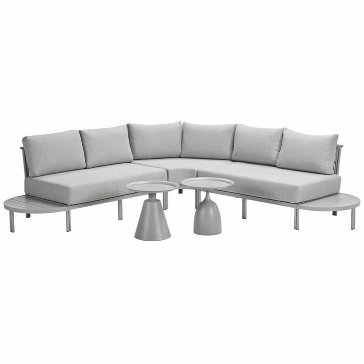 Garden Impressions Queenstown loungeset 5-delig - taupe, Tuin en Terras, Tuinsets en Loungesets, Verzenden