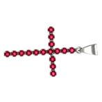 Hanger - 18 karaat Witgoud - 0.56ct. tw. Robijn, Sieraden, Tassen en Uiterlijk, Antieke sieraden