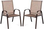 2dekans | 2 Stuks Patio Stoelen, Buiten Camping Stoelen met, Huis en Inrichting, Stoelen, Ophalen of Verzenden, Zo goed als nieuw