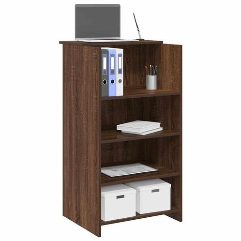 vidaXL Receptiebalie 55x50x103,5 cm bewerkt hout bruin, Huis en Inrichting, Bureaus, Nieuw, Verzenden
