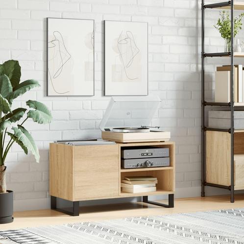 vidaXL Platenkast 85x38x48 cm bewerkt hout sonoma, Huis en Inrichting, Woonaccessoires | Cd- en Dvd-rekken, Nieuw, Verzenden