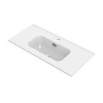 Wastafel Tiger S-line Calpe 80 cm Glanzend Wit, Ophalen of Verzenden, Nieuw, Chroom, Overige typen