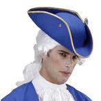 Driepunt hoed blauw - Piraten hoeden, Hobby en Vrije tijd, Feestartikelen, Verzenden, Nieuw