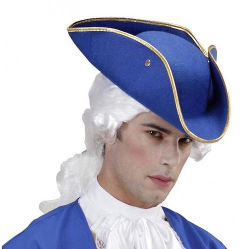 Driepunt hoed blauw - Piraten hoeden, Hobby en Vrije tijd, Feestartikelen, Verzenden