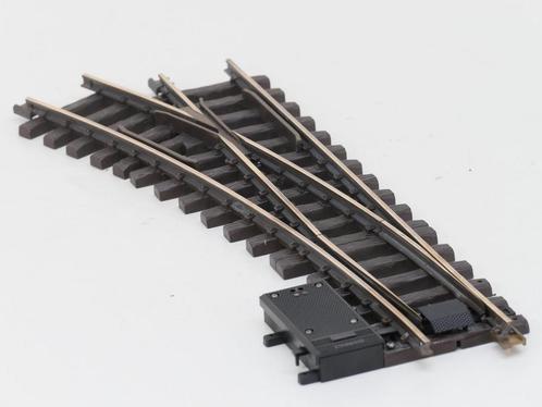 LGB 16150 Elektr.Weiche,links, R3,22.5Grad, Buiten gebrui..., Hobby en Vrije tijd, Modeltreinen | Overige schalen, Rails, Gebruikt