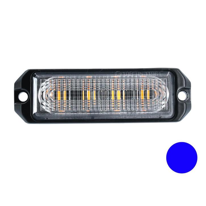 LED flitser 4-voudig ultra flat Blauw, Auto-onderdelen, Verlichting, Nieuw, Ophalen of Verzenden