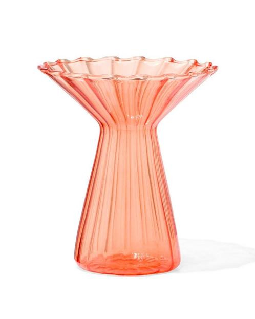 HEMA Vaas voor geurstokjes XS glas met kraag oranje, Huis en Inrichting, Woonaccessoires | Overige, Nieuw, Verzenden