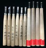 Japanese - Beeld, Set of 16 / Carpenter Tool / Chisel, Antiek en Kunst, Antiek | Speelgoed