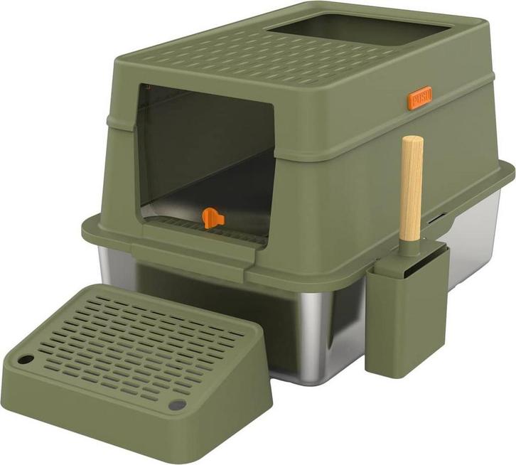 Cellavi Kattenbak RVS Geschikt voor Grote en Kleine Katten -, Dieren en Toebehoren, Katten-accessoires, Nieuw, Ophalen of Verzenden