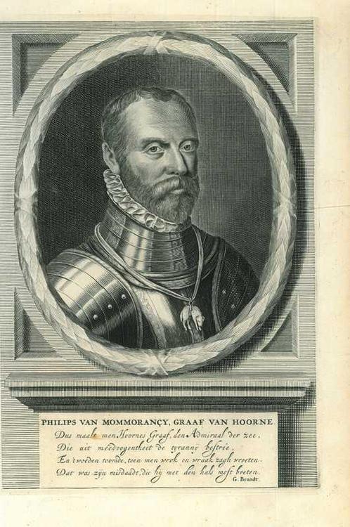 Portrait of Philip de Montmorency, Count of Horn, Antiek en Kunst, Kunst | Etsen en Gravures