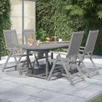 vidaXL 5-delige Tuinset massief acaciahout, Tuin en Terras, Tuinsets en Loungesets, 4 zitplaatsen, Nieuw, Tuinset, Verzenden