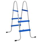 vidaXL Zwembadladder voor bovengronds zwembad 84 cm staal en, Tuin en Terras, Zwembad-toebehoren, Verzenden, Nieuw