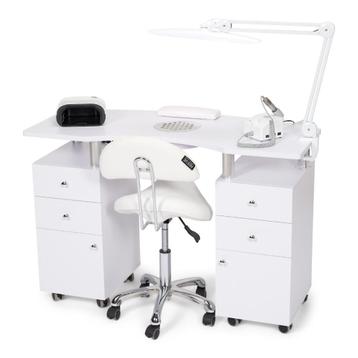 Set | Manicure tafel | UV lamp | Werklamp | Tabouret | Frees beschikbaar voor biedingen