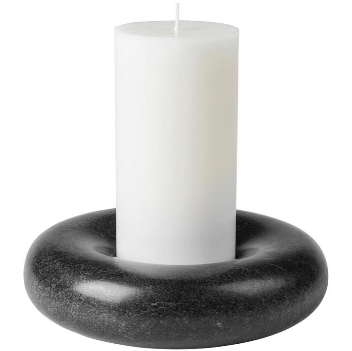 40% Korting |  Broste Copenhagen Kandelaar, Huis en Inrichting, Woonaccessoires | Kandelaars en Kaarsen, Zwart, Zo goed als nieuw
