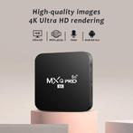 MXQPRO TV Box Android 10 Ondersteuning 4k HD Video 2.4G/5G W, Verzenden, Zo goed als nieuw