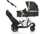 Hauck Duett 2 duo buggy - Vanaf geboorte - Zwart, Verzenden, Zo goed als nieuw
