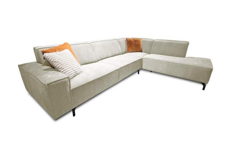 Hoekbank Heerlen - hoekbanken - Creme, Huis en Inrichting, Banken | Sofa's en Chaises Longues, Nieuw, Stof