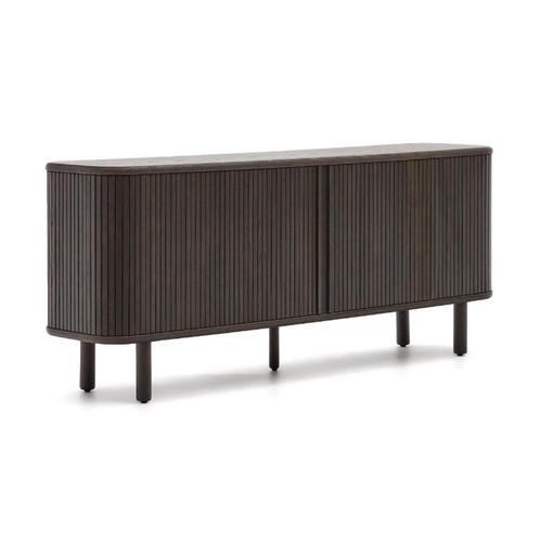 *WOONWINKEL* Kave Home Mailen Houten Dressoir Met Latjes Sch, Huis en Inrichting, Kasten | Dressoirs, Nieuw, Verzenden