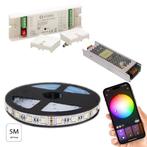 Smart LED Strip 5M 19,2 watt 5050/60 IP20  RGB+Warm Wit Incl, Huis en Inrichting, Lampen | Overige, Nieuw, Ophalen of Verzenden
