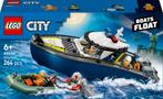 LEGO® City Achtervolging met Politieboot, Drijft Echt -, Ophalen of Verzenden, Nieuw, Lego