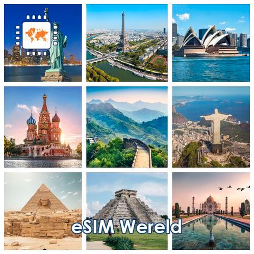 eSIM Wereld - 500MB, Telecommunicatie, Prepaidkaarten en Simkaarten, Ophalen of Verzenden