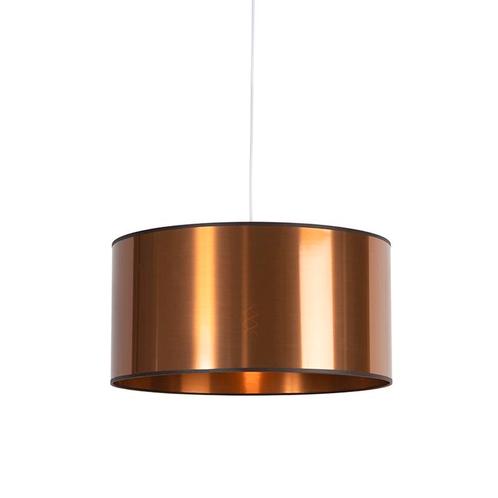 Art Deco hanglamp wit met koperen kap 50 cm - Pendel, Huis en Inrichting, Lampen | Hanglampen, Nieuw, Kunststof, 75 cm of meer