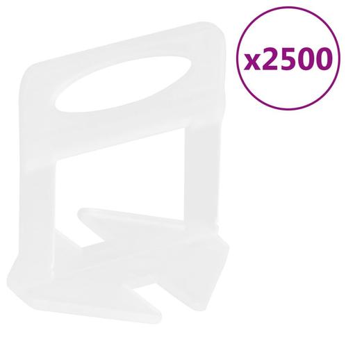 vidaXL Nivelleerklemmen voor tegels 2500 st 3 mm, Doe-het-zelf en Verbouw, Gereedschap | Handgereedschap, Nieuw, Verzenden
