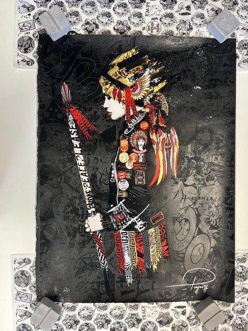Prefab 77 (XX-XXI) - LOYAL TO NONE (GOLD LEAF), Antiek en Kunst, Kunst | Schilderijen | Modern