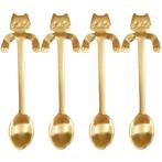 Fako Bijoux® - Theelepel / Koffielepel Hangende Kat -, Verzenden, Nieuw