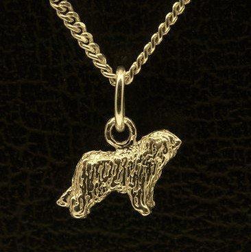 Gouden Komondor ketting hanger - klein, Sieraden, Tassen en Uiterlijk, Kettinghangers, Verzenden