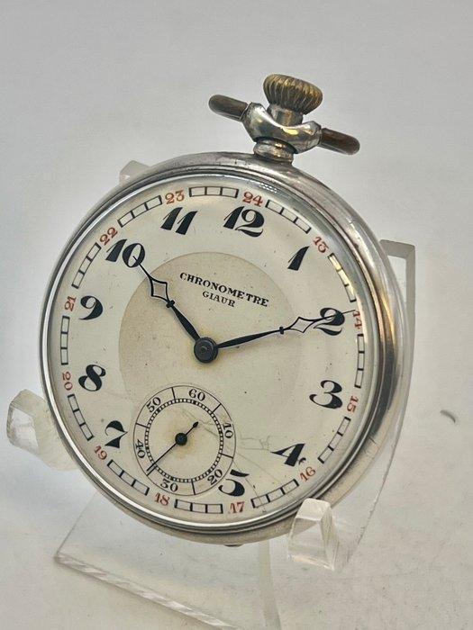 Cheonometre Giaur . Ancre precision . Argento tedesco . 1920, Sieraden, Tassen en Uiterlijk, Horloges | Heren